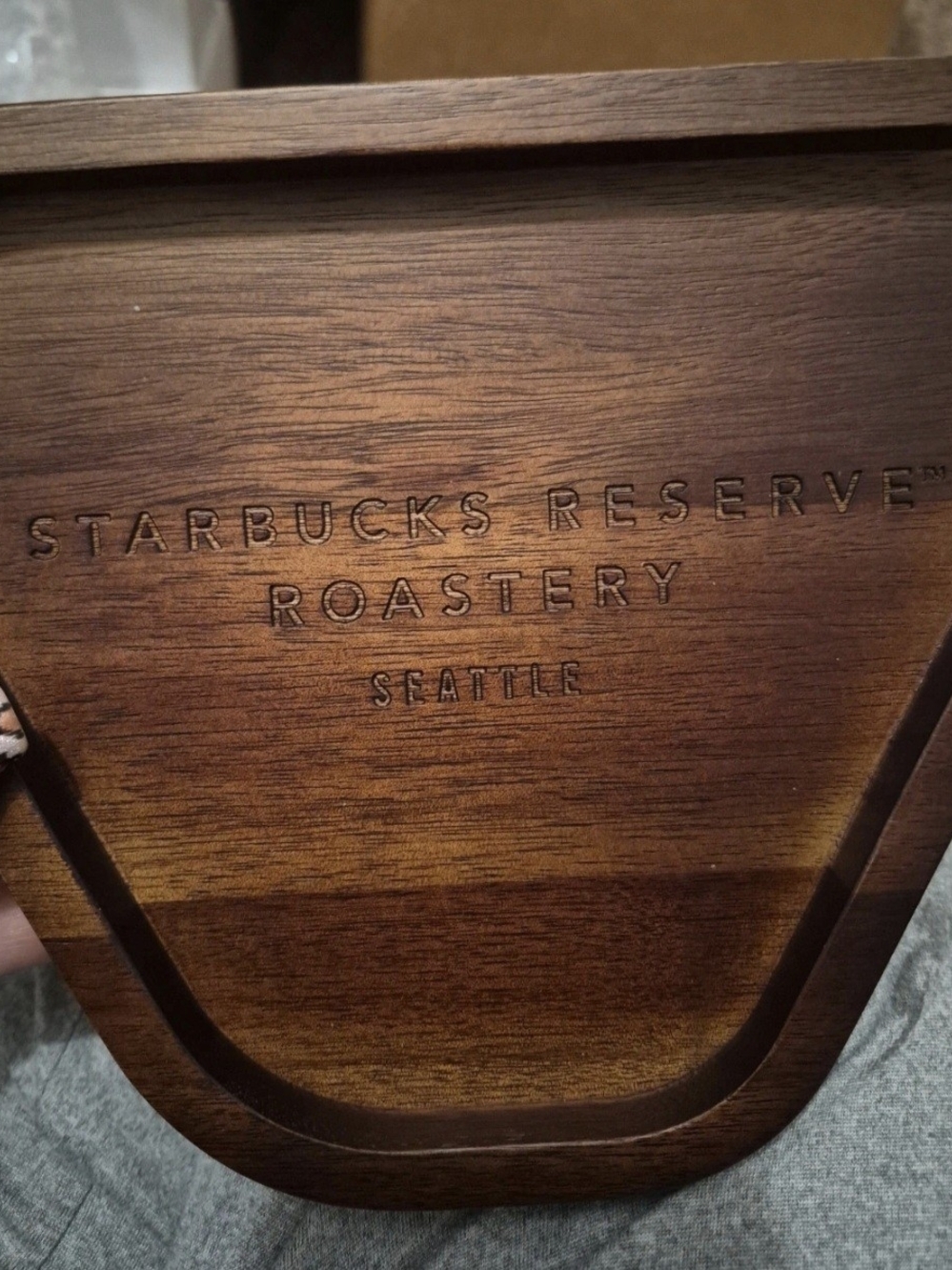 Wooden Decor with Embossed Text
